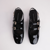 Viraz Black Patent Leather Heels