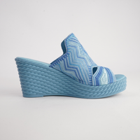 Eilam Blue Multi Leather Heels