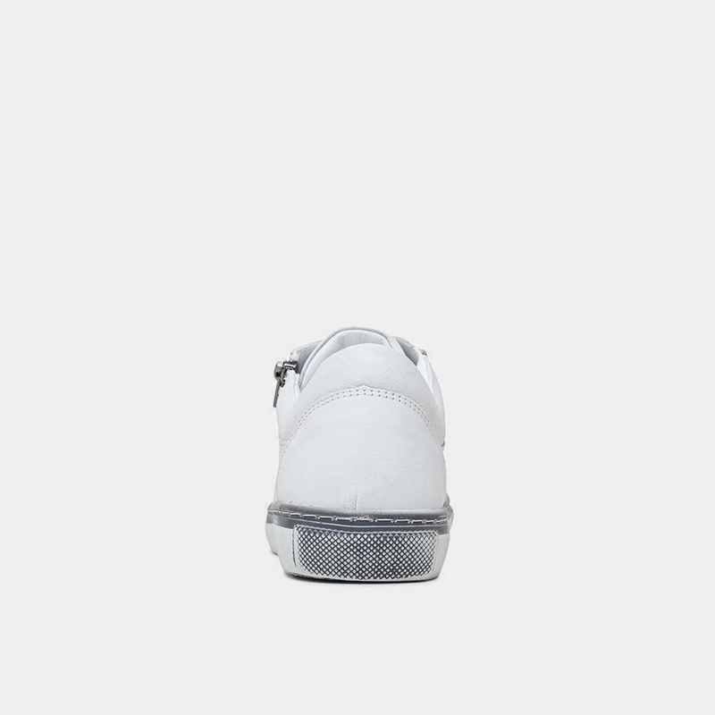 Ronnie White Leather Sneakers