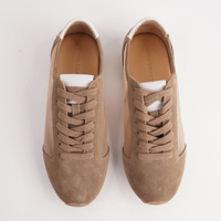 Ruby Sand Suede Sneakers - WITH GRACE | Shouz
