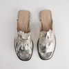 Luna Gold Leather Flats