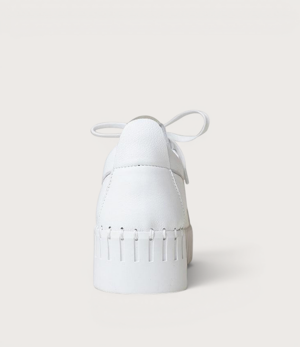 Bump White Leather Sneakers