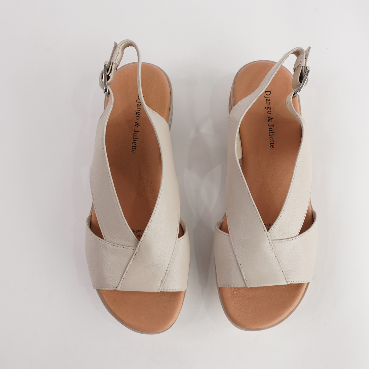 Christa Almond Leather Sandals - DJANGO AND JULIETTE | Shouz