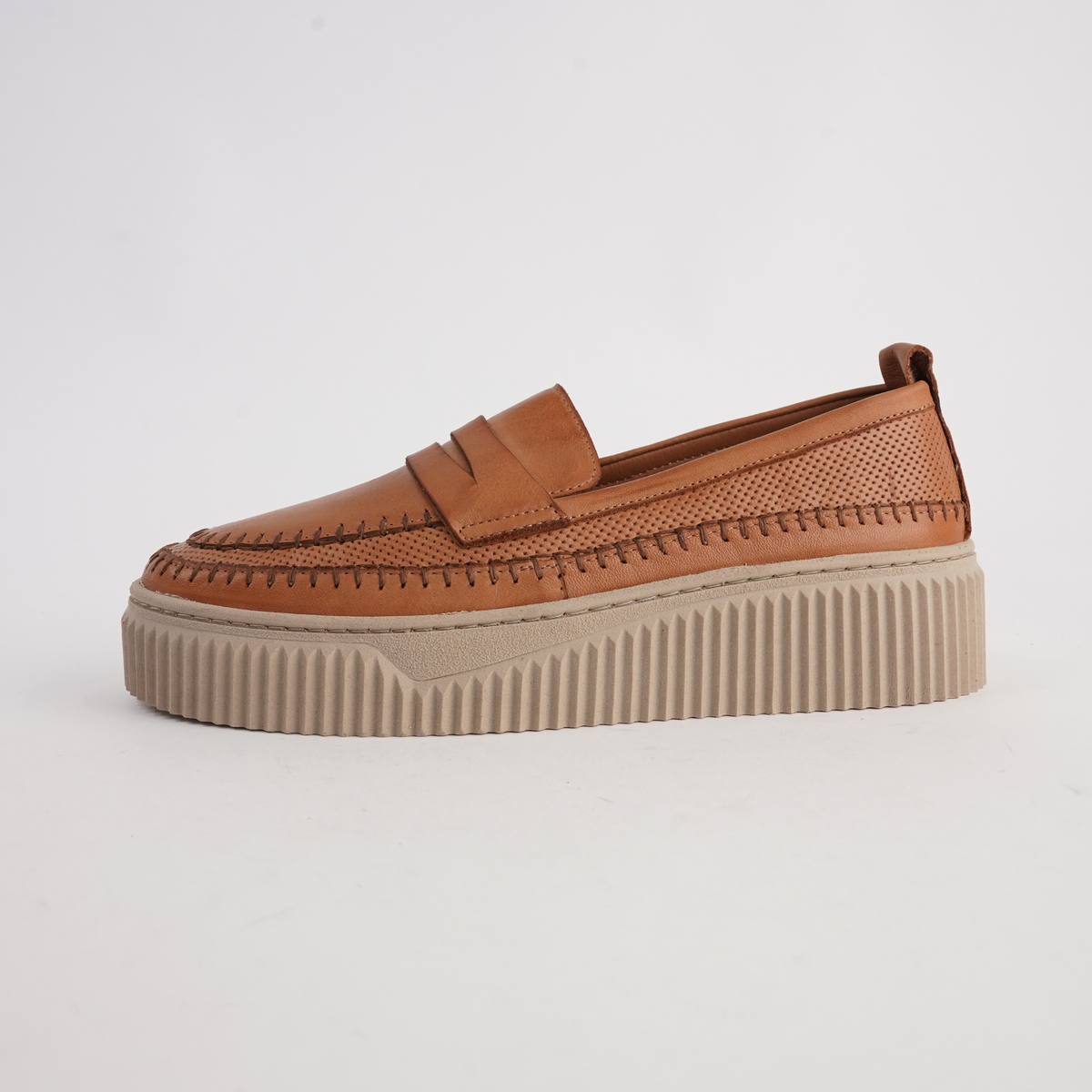 Bobby Coconut Leather Loafers - SALA | Shouz