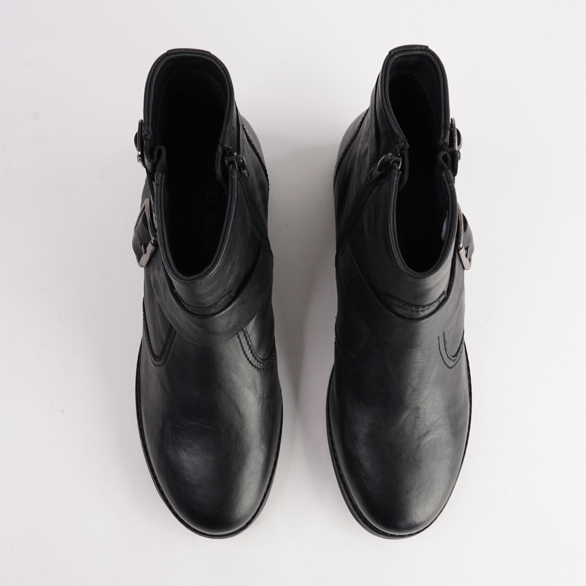 Kate 21 Schwarz Leather Ankle Boots - JOSEF SEIBEL | Shouz