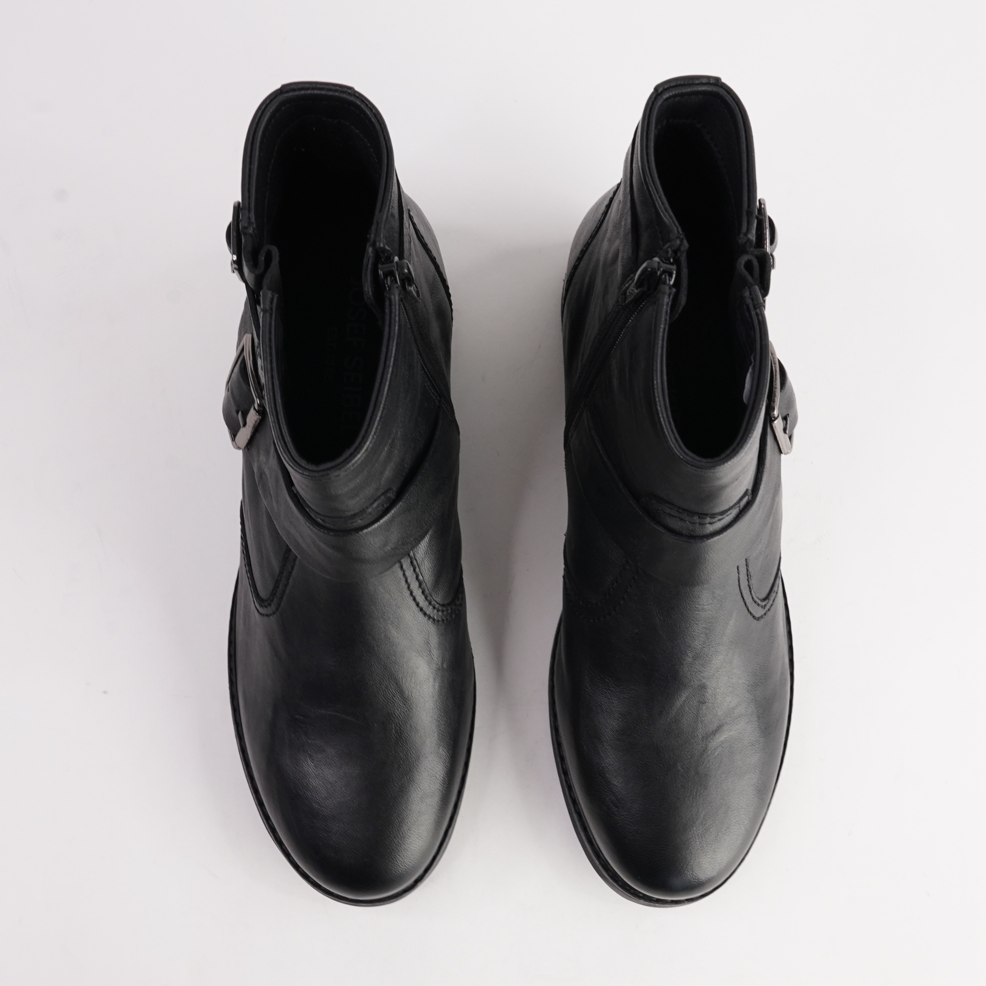 Kate 21 Schwarz Leather Ankle Boots - JOSEF SEIBEL | Shouz
