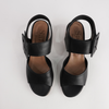 San Anton Black Leather Heels