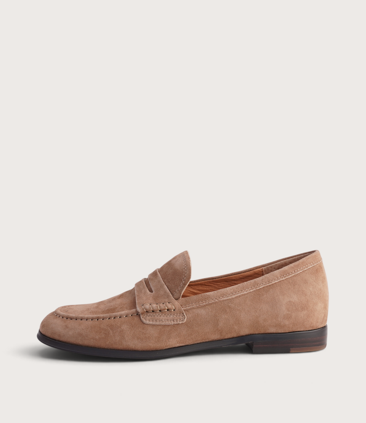 Clarisa Coffee Suede Loafers