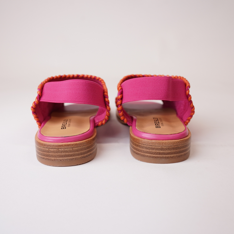 Serenade Fuchsia/ Orange Leather Sandals