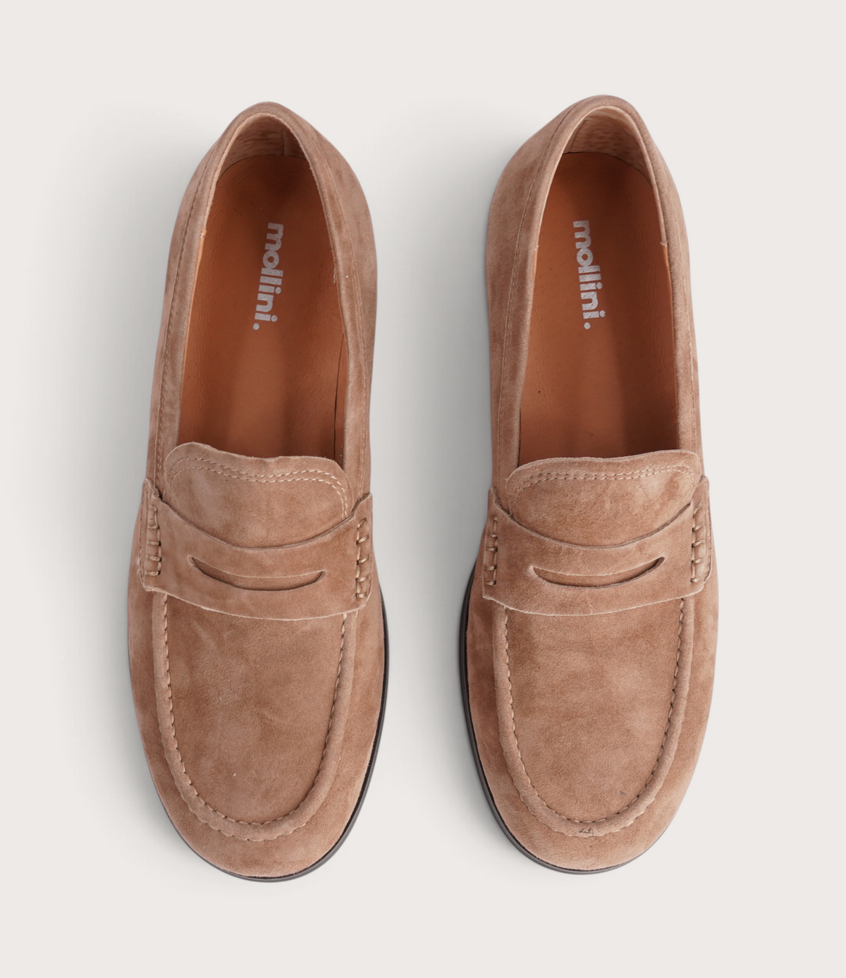 Clarisa Coffee Suede Loafers