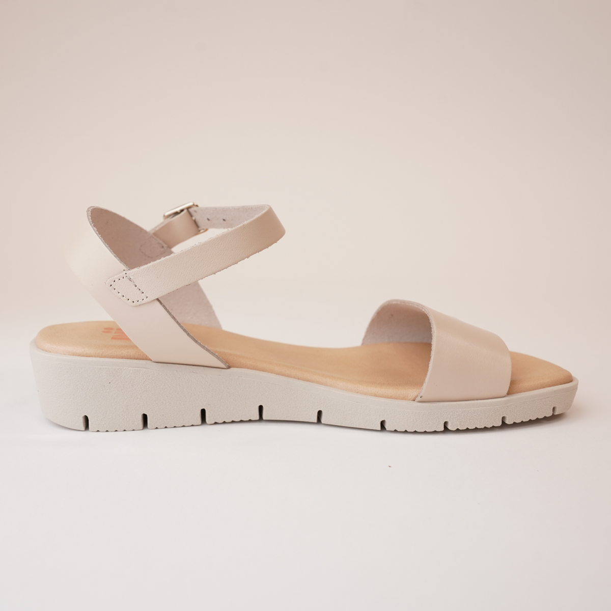 Bella Cream Leather Sandals