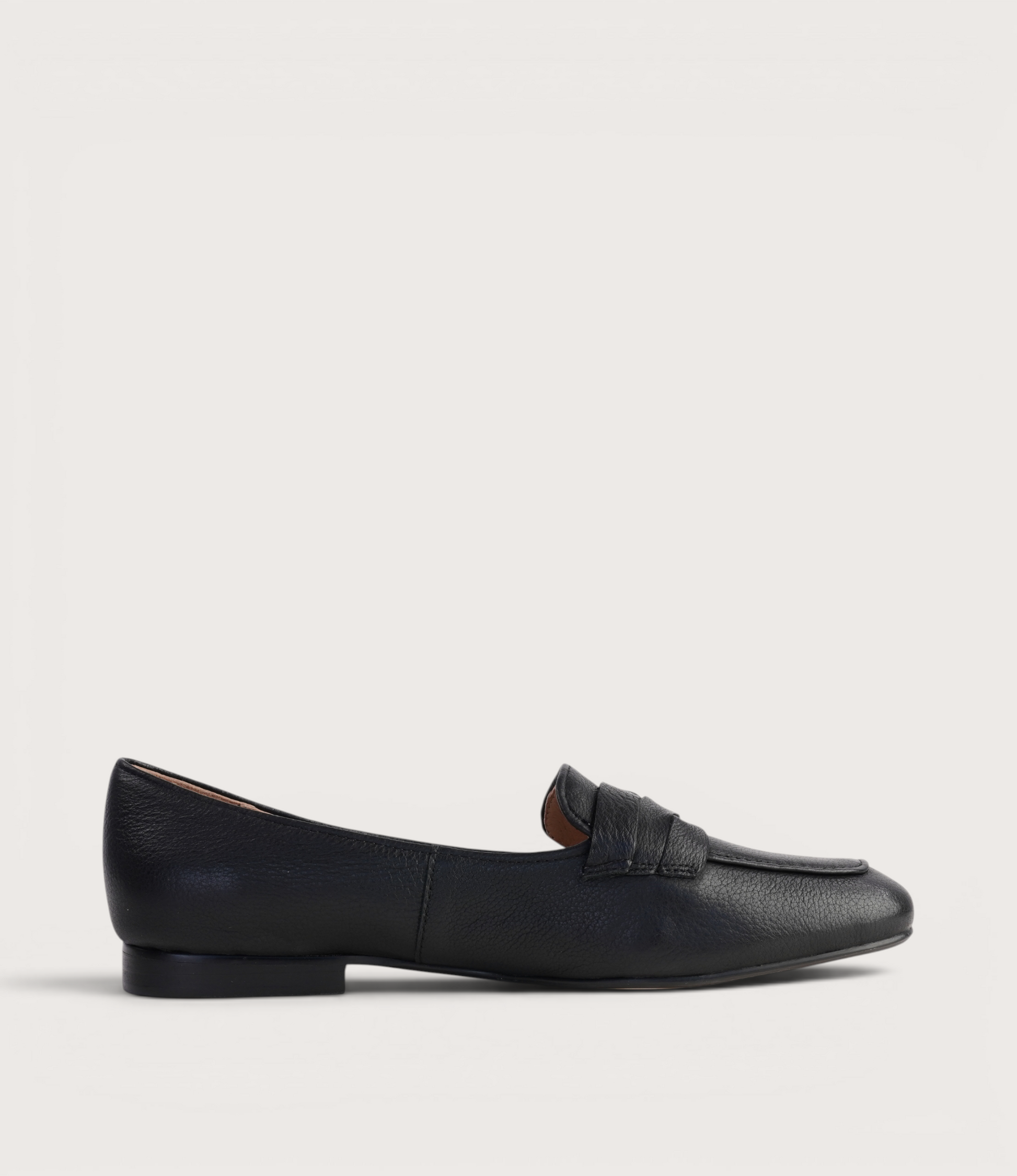 Marcee Black Leather Loafers