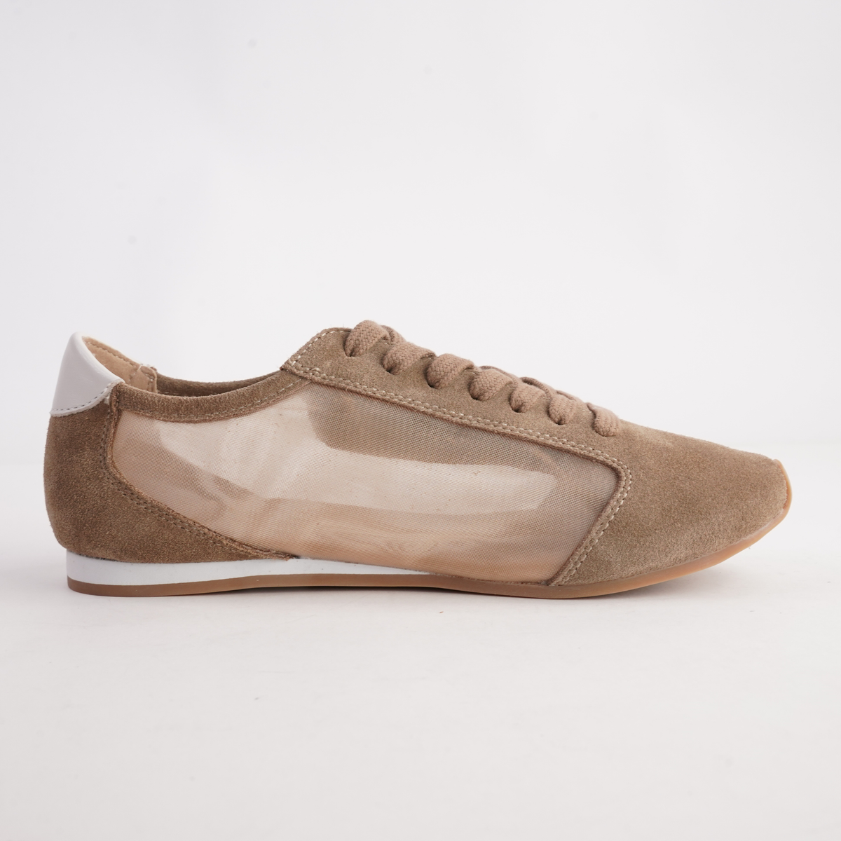 Ruby Sand Suede Sneakers - WITH GRACE | Shouz