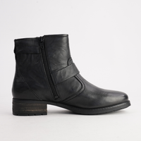 Kate 21 Schwarz Leather Ankle Boots - JOSEF SEIBEL | Shouz