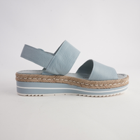 Atha Denim Leather Sandals