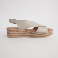 Christa Almond Leather Sandals
