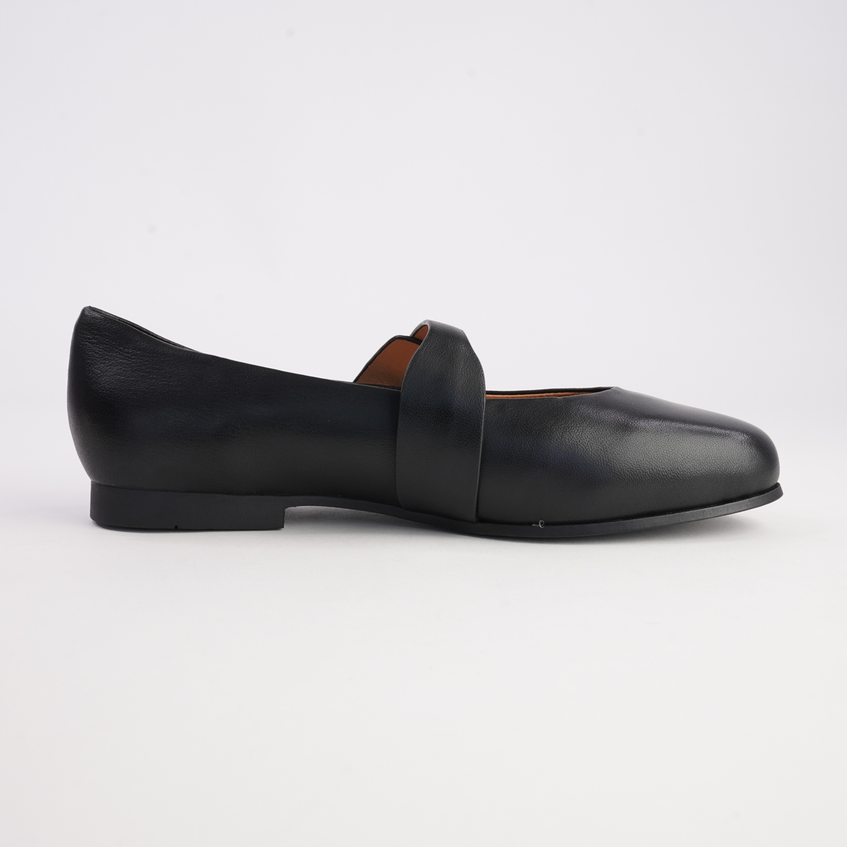 Picton Black Leather Ballet Flats - MARCO SANTINI | Shouz