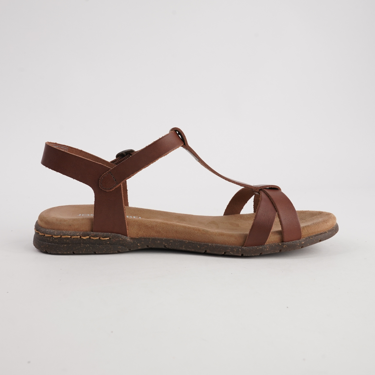 Fabricia 01 Cognac Leather Sandals - JOSEF SEIBEL | Shouz