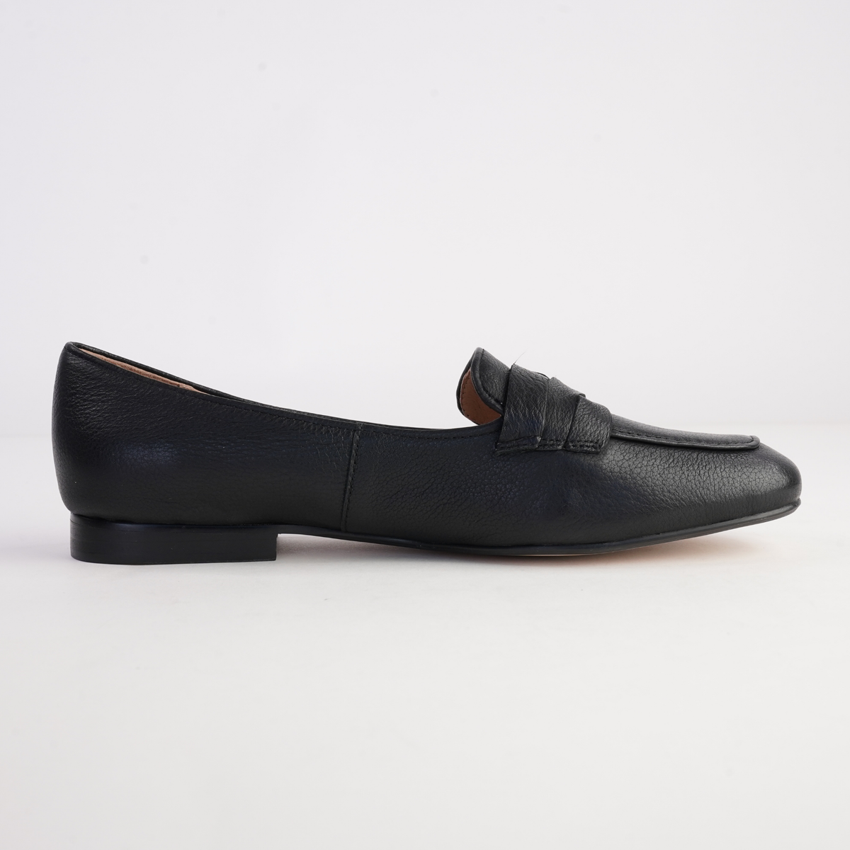 Marcee Black Leather Flats - TOP END | Shouz