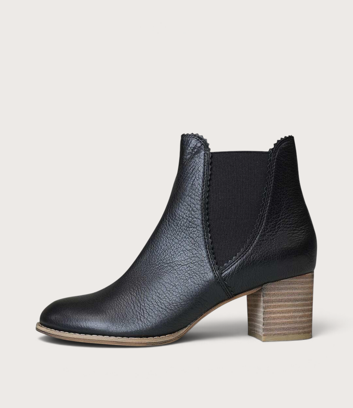 Sadore Black / Natural Leather Ankle Boots - DJANGO AND JULIETTE | Shouz