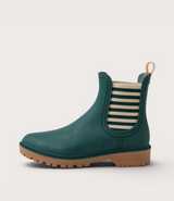 Laurina Deep Green Stripe Gumboots