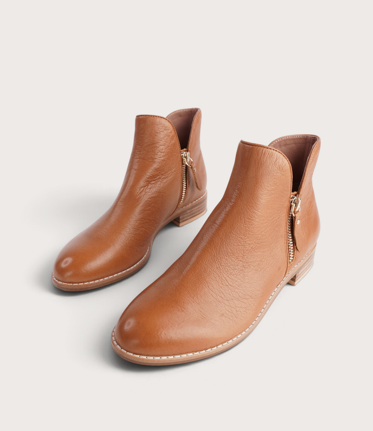 Noves Drambuie Leather Ankle Boots - DJANGO AND JULIETTE | Shouz