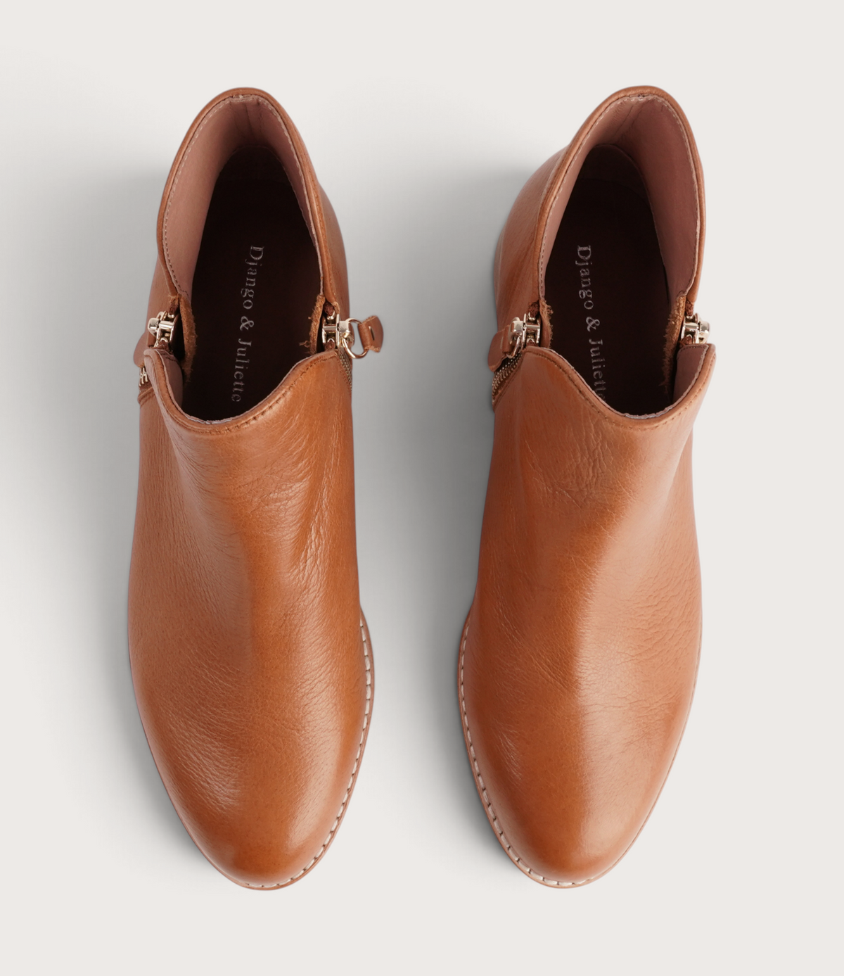 Noves Drambuie Leather Ankle Boots - DJANGO AND JULIETTE | Shouz