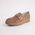 Ozama Light Choc Suede Leather Loafers