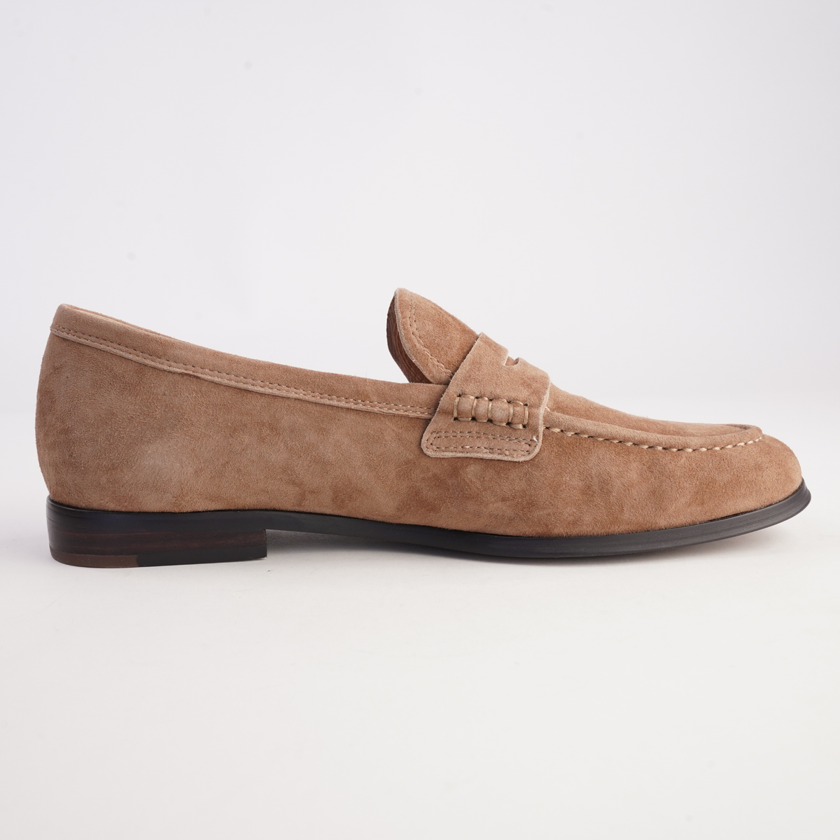 Clarisa Coffee Suede Loafers - MOLLINI | Shouz