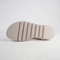 Simm Ivory Patent Leather Sandals