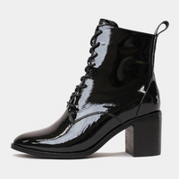 Song Black Patent Leather Boots