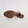 Brooke Natural/ Warm Taupe Leather Heels