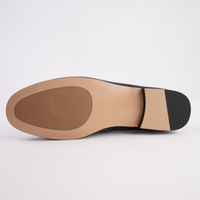 Ilysa Black Polish Leather Loafers - DJANGO AND JULIETTE | Shouz