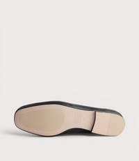 Marcee Black Leather Loafers
