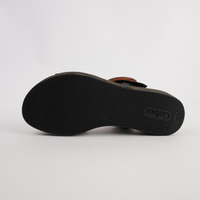 Margo Black Leather Sandals