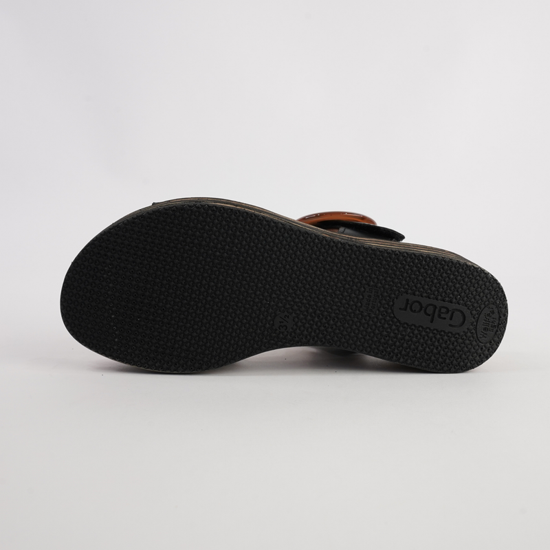 Margo Black Leather Sandals