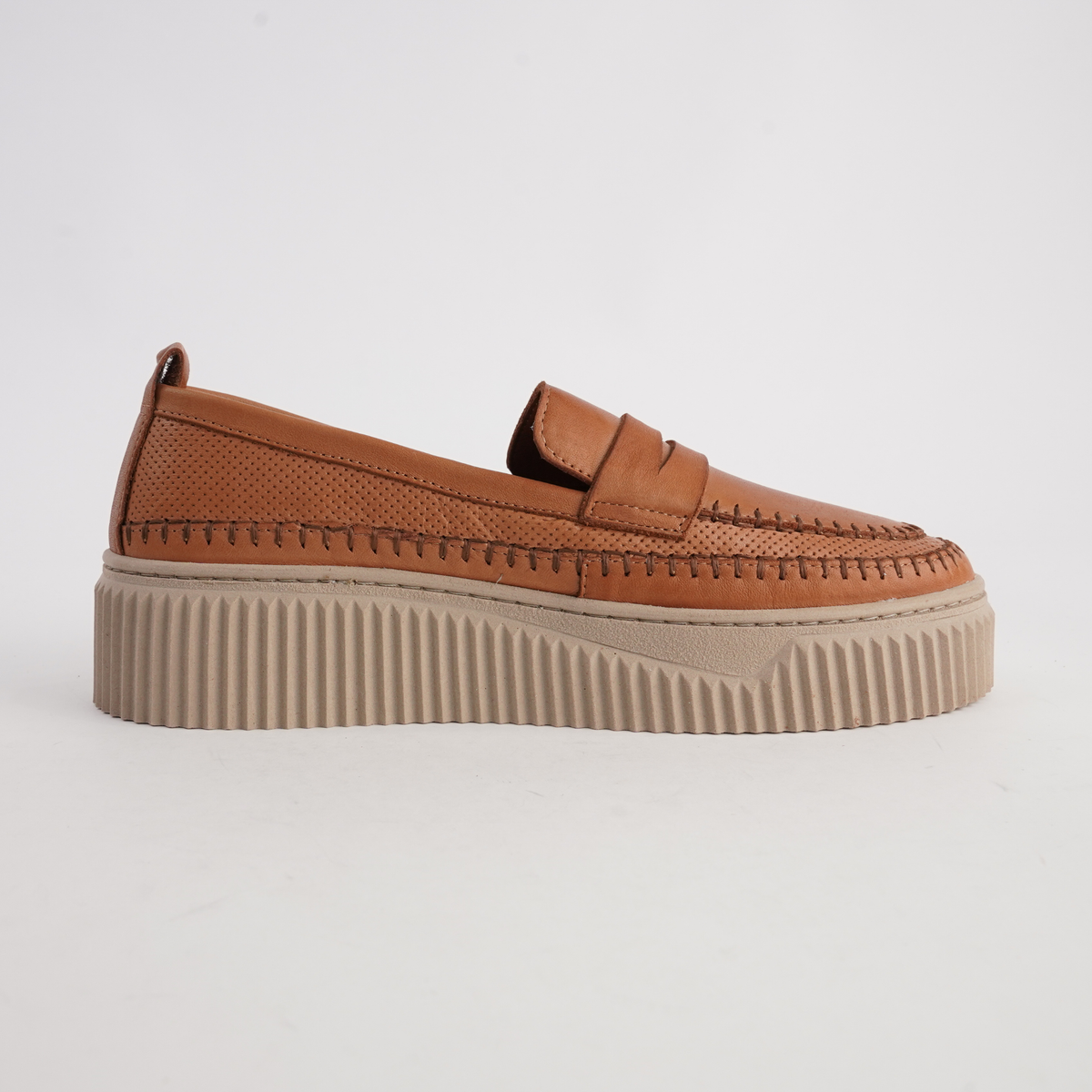 Bobby Coconut Leather Loafers - SALA | Shouz