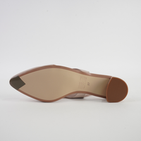 Frankiel Nude Leather Heels