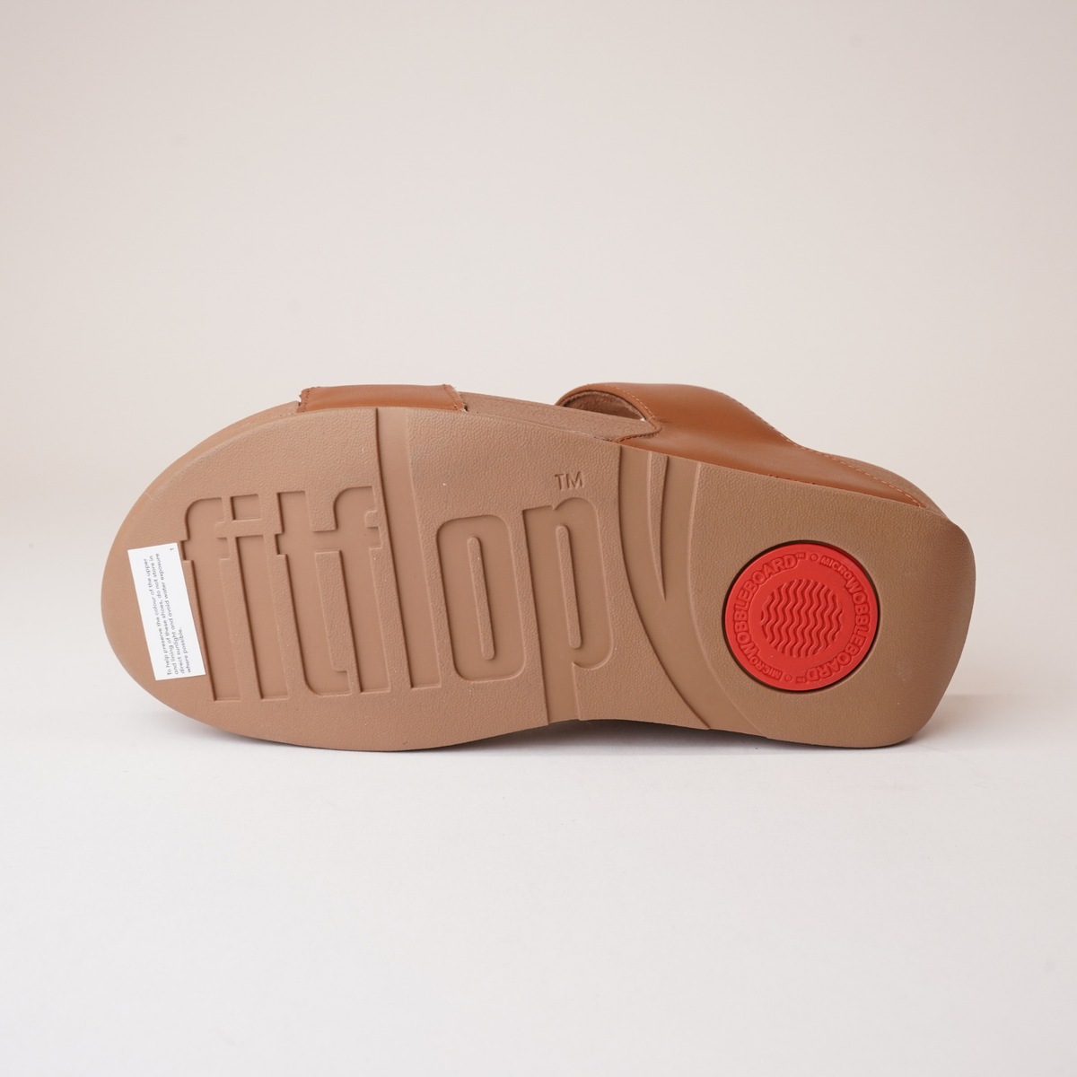 Lulu Leather Slides Light Tan Sandals - FITFLOP | Shouz