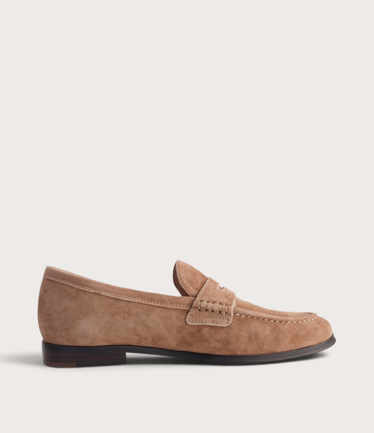 Clarisa Coffee Suede Loafers