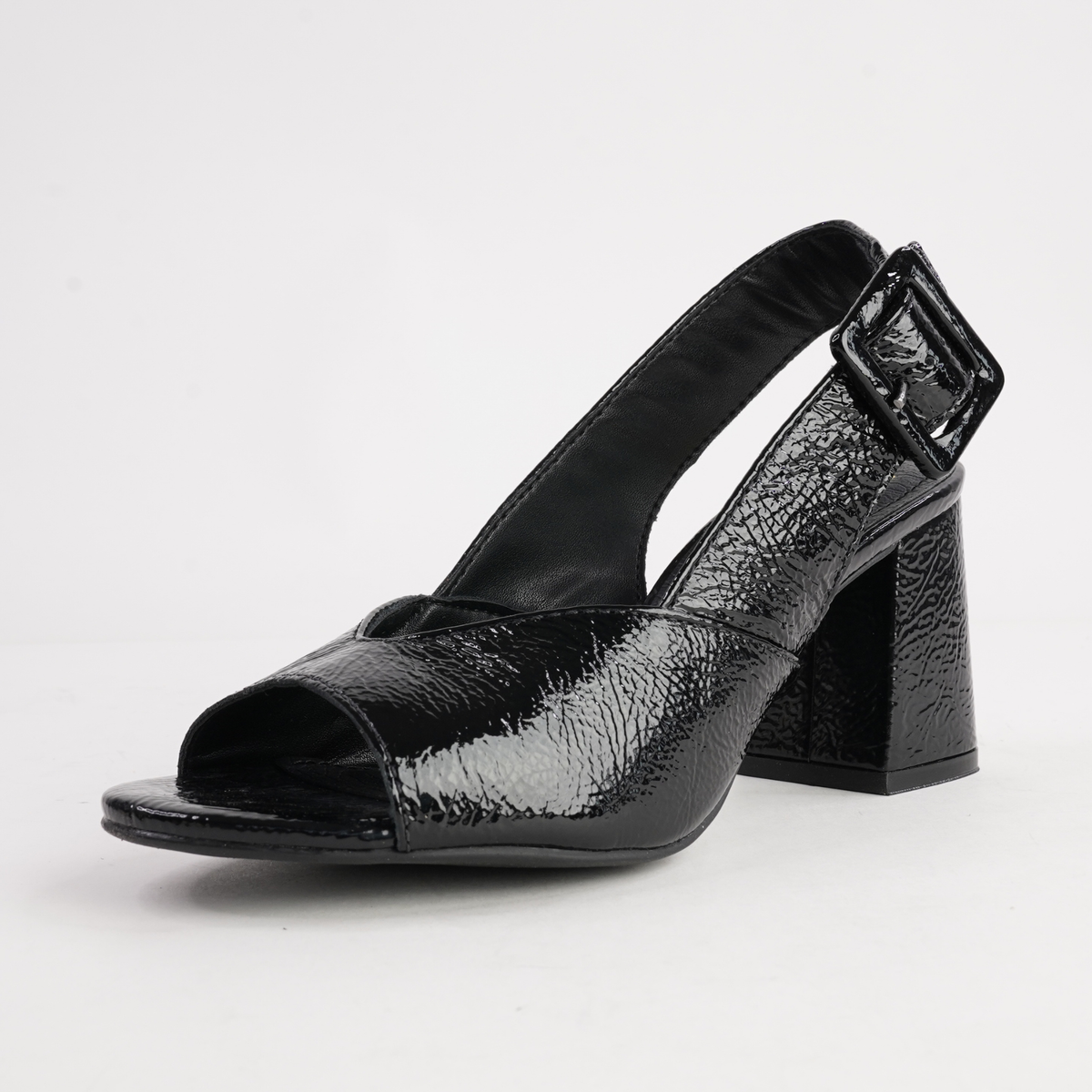 Mentha Black Patent Heels - NU BY NEO | Shouz