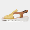 Madis Yellow Leather Sandals