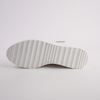 Nabie White/ White Sole Leather Sneakers