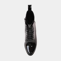 Song Black Patent Leather Boots