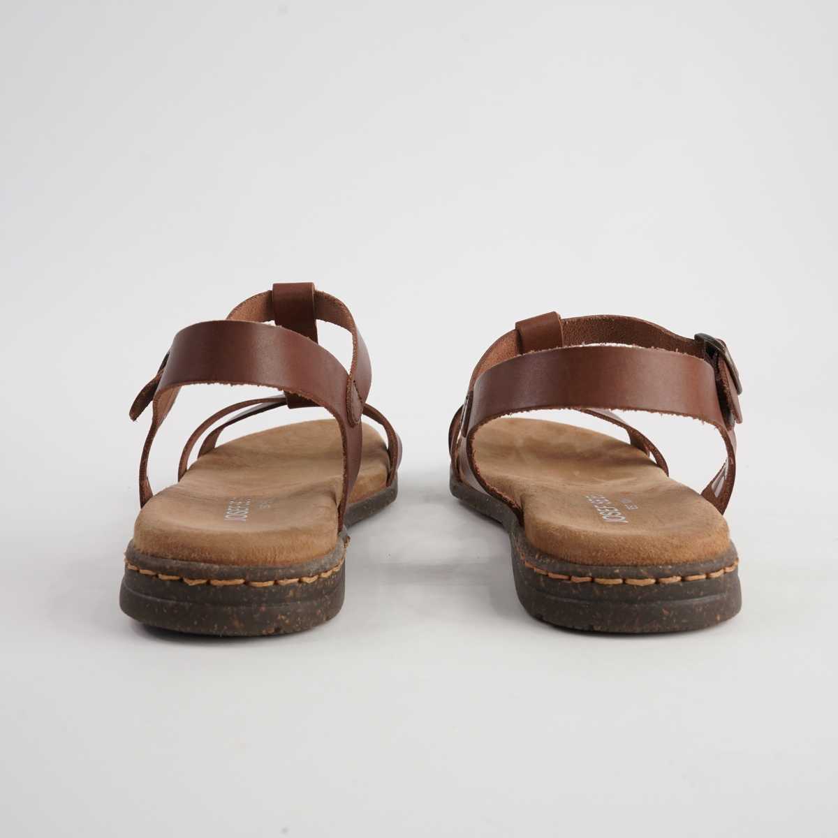Fabricia 01 Cognac Leather Sandals - JOSEF SEIBEL | Shouz