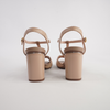 Brooke Natural/ Warm Taupe Leather Heels