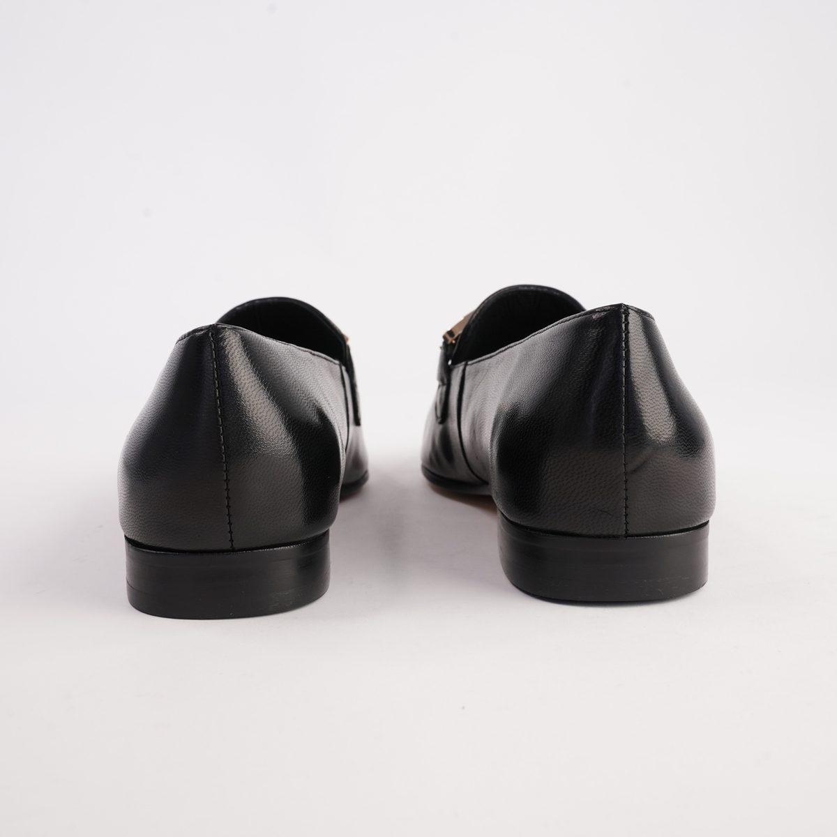 Ilysa Black Polish Leather Loafers - DJANGO AND JULIETTE | Shouz