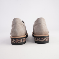 Reinys Taupe Leopard Suede Multi Leather Flats - DJANGO AND JULIETTE | Shouz