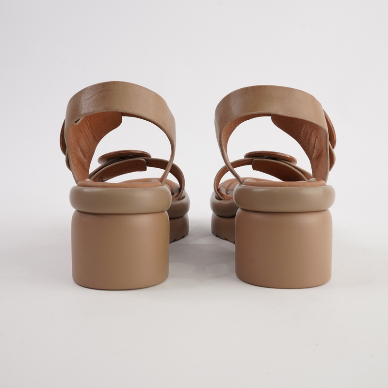 Menorcas Desert Leather Wedges