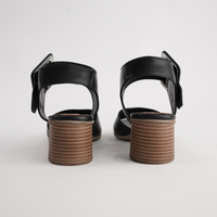 San Anton Black Leather Heels